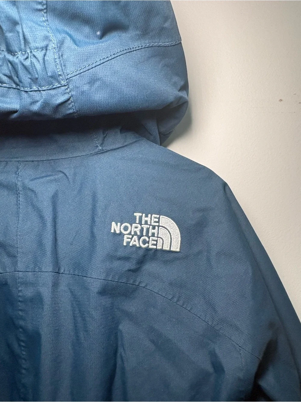 The North Face Girls XXS 5 Navy Blue Hyvent 2-1 Hooded Jacket Winter Fleece